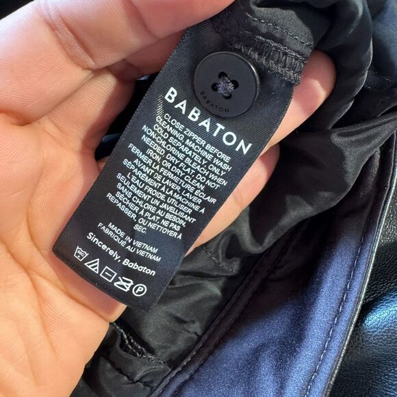 Aritzia Babaton Command Cropped Mid-rise Vegan Leather Black Trousers Size 8 - Picture 6 of 12